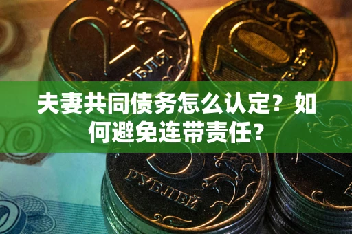 北京夫妻共同债务怎么认定？如何避免连带责任？