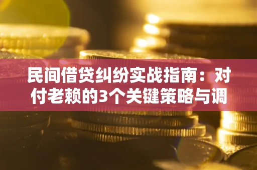 北京民间借贷纠纷实战指南：对付老赖的3个关键策略与调解盲区解析
