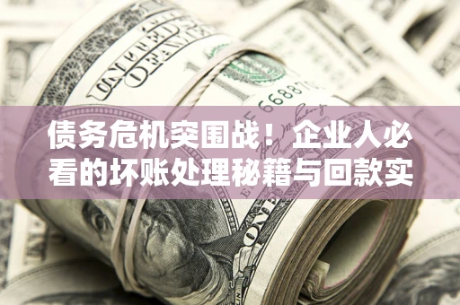北京债务危机突围战！企业人必看的坏账处理秘籍与回款实战指南